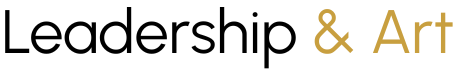 Logo de Leadership and Art noir et or.
